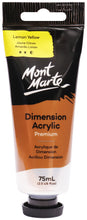 Load image into Gallery viewer, MM Dimension Acrylic 75mls - Lemon Yellow