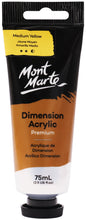 Load image into Gallery viewer, MM Dimension Acrylic 75mls - Medium Yellow