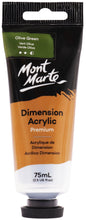 Load image into Gallery viewer, MM Dimension Acrylic 75mls - Olive Green