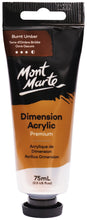 Load image into Gallery viewer, MM Dimension Acrylic 75mls - Burnt Umber