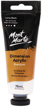 Load image into Gallery viewer, MM Dimension Acrylic 75mls - Lamp Black