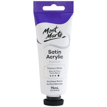 Load image into Gallery viewer, MM Satin Acrylic 75ml - Titanium White