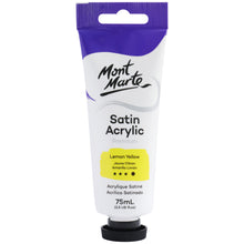 Load image into Gallery viewer, MM Satin Acrylic 75ml - Lemon Yellow
