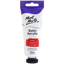 Load image into Gallery viewer, MM Satin Acrylic 75ml - Scarlet