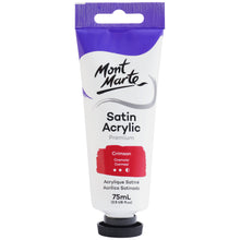 Load image into Gallery viewer, MM Satin Acrylic 75ml - Crimson