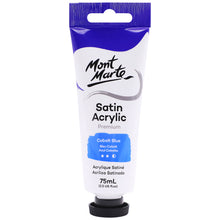 Load image into Gallery viewer, MM Satin Acrylic 75ml - Cobalt Blue