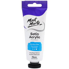 Load image into Gallery viewer, MM Satin Acrylic 75ml - Cerulean Blue