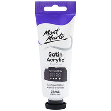 Load image into Gallery viewer, MM Satin Acrylic 75ml - Paynes Grey