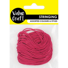 Load image into Gallery viewer, CRAFT ELASTIC THREAD HOT PINK 10M