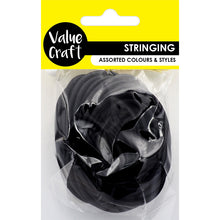 Load image into Gallery viewer, CRAFT ELASTIC CORD 3MM BLACK 5M