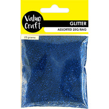 Load image into Gallery viewer, CRAFT GLITTER IN BAG DEEP BLUE 25G