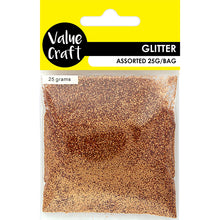 Load image into Gallery viewer, CRAFT GLITTER IN BAG COPPER 25G