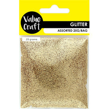 Load image into Gallery viewer, CRAFT GLITTER IN BAG GOLD 25G