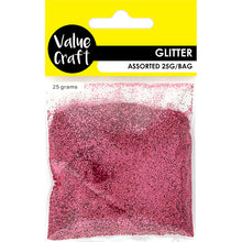 Load image into Gallery viewer, CRAFT GLITTER IN BAG HOT PINK 25G