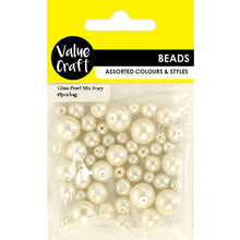 Load image into Gallery viewer, BEAD GLASS PEARL MIX IVORY 49PCS