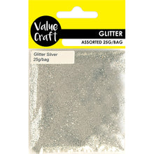 Load image into Gallery viewer, CRAFT GLITTER IN BAG SILVER 25G