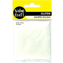 Load image into Gallery viewer, CRAFT GLITTER IN BAG WHITE 25G