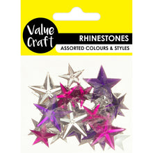 Load image into Gallery viewer, CRAFT RHINESTONE STARS HP-PUR-CLR 30PCS