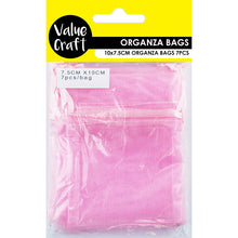 Load image into Gallery viewer, ORGANZA MINI 10CM x 7.5CM BABY PINK 7PCS