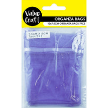 Load image into Gallery viewer, ORGANZA MINI 10CM x 7.5CM LAVENDER 7PCS'