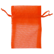 Load image into Gallery viewer, ORGANZA MINI 10CM x 7.5CM ORANGE 7PCS