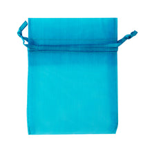 Load image into Gallery viewer, ORGANZA MINI 10CM x 7.5CM TURQ 7PCS