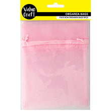 Load image into Gallery viewer, ORGANZA SMALL 17CM X 12.5CM B PINK 5 PCS