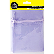 Load image into Gallery viewer, ORGANZA SMALL 17CM X 12.5CM LAV 3PCS