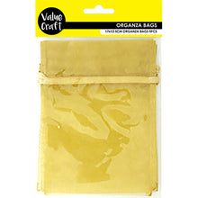 Load image into Gallery viewer, ORGANZA SMALL 17CM X 12.5CM MUSTARD 3PCS