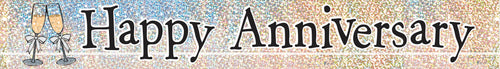 ANNIVERSARY PRISM BANNER 12ft Supplier: Meteor Party