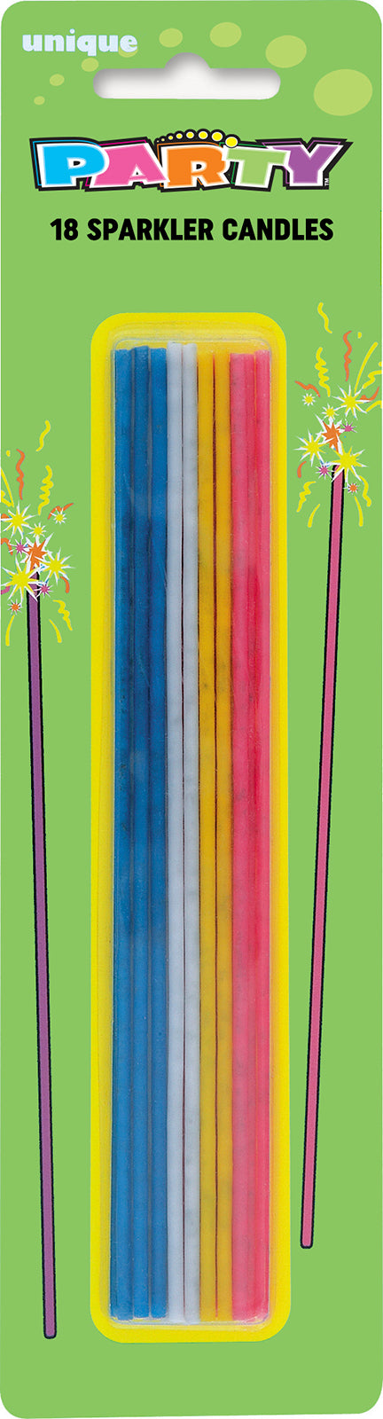 18 SLIM SPARKLER CANDLES
