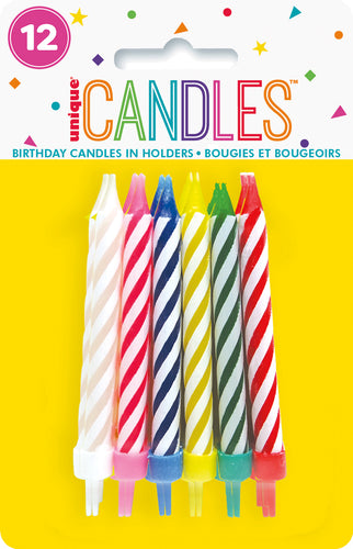 12 SPIRAL CANDLES BIRTHDAY CAKE
