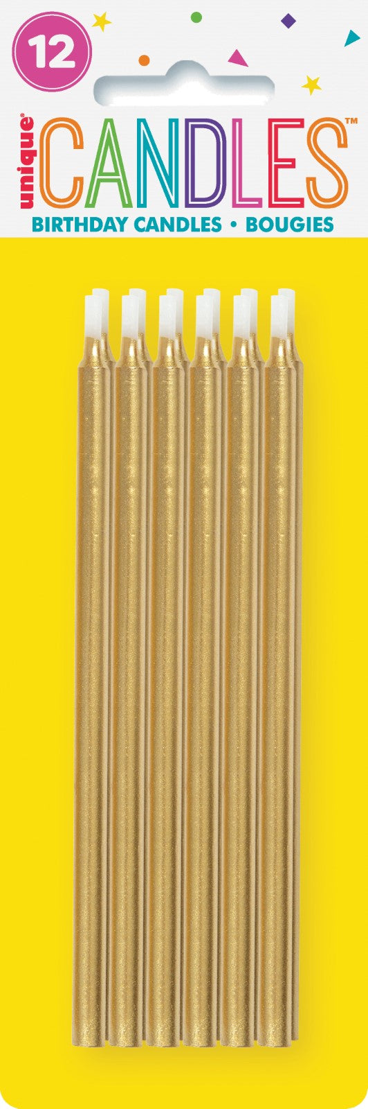 12 GOLD CANDLES - 5
