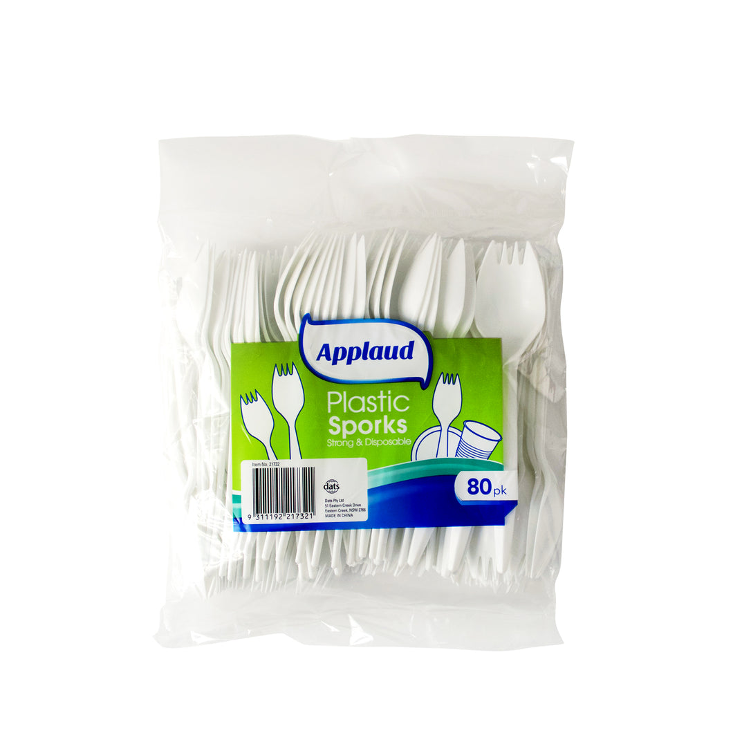 Spork Plastic Pk 80