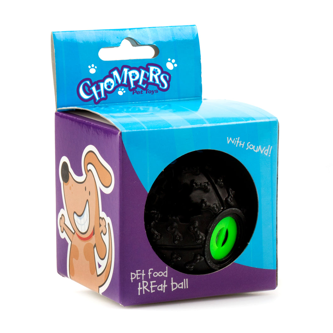 Dog Food Ball with Sound Black