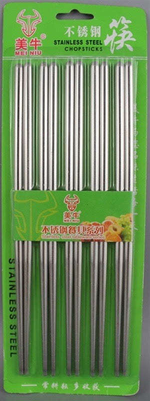 Chopsticks Stainless Steel 5pk