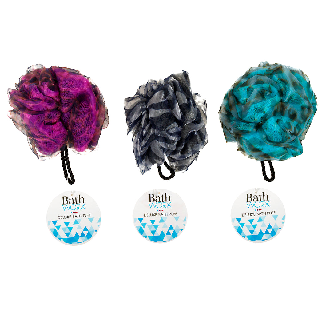 Bath Puff Sponge Organza Chiffon 3 Assorted Designs