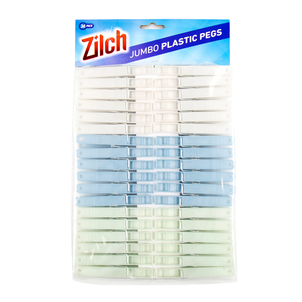 Pegs Plastic Jumbo Pk 36