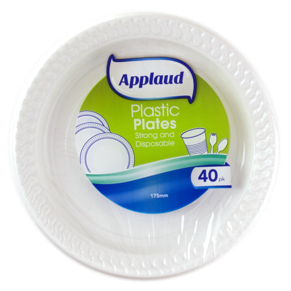 Plate Snack 175mm Pk40 White