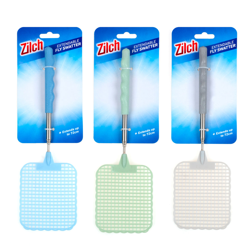 Fly Swatter Extendable 72cm Assorted Colours