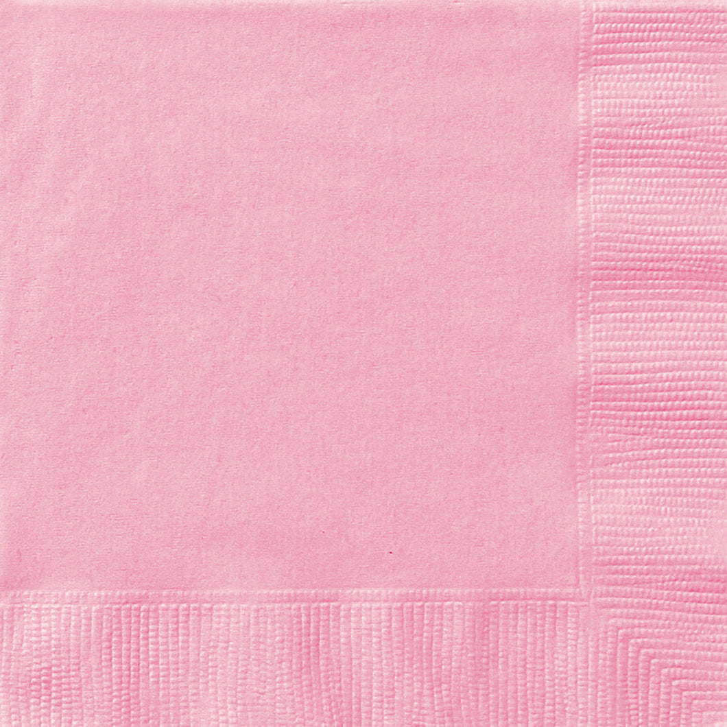 LOVELY PINK 20 BEVERAGE NAPKINS