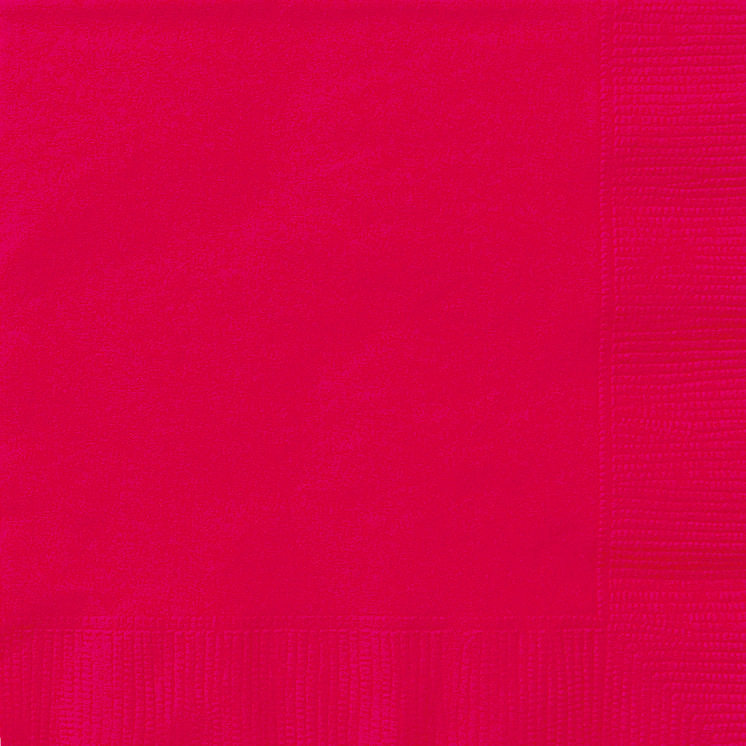 RUBY RED 20 BEV NAPKINS Supplier: Meteor Party