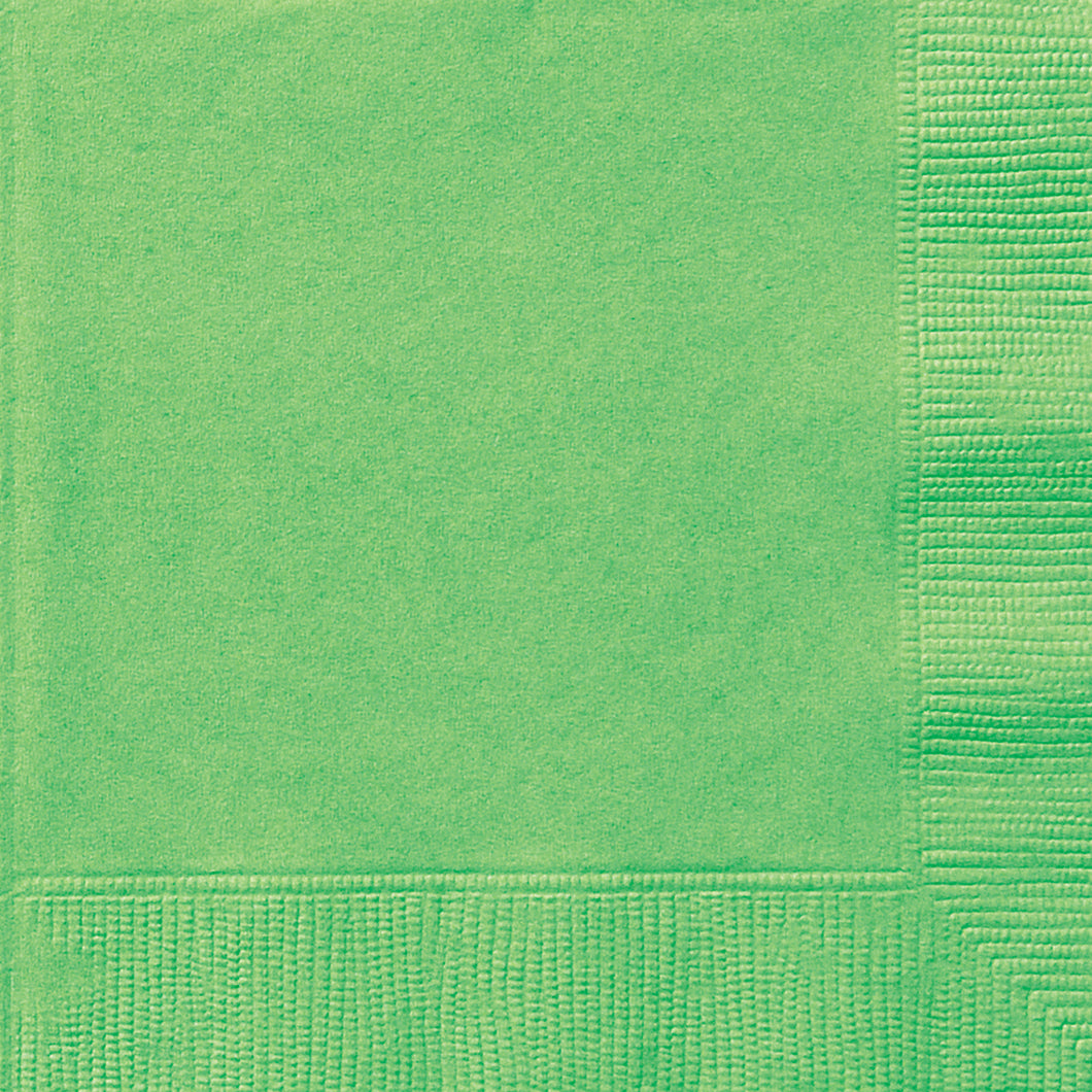 LIME GREEN 20 LUNCH NAPKINS