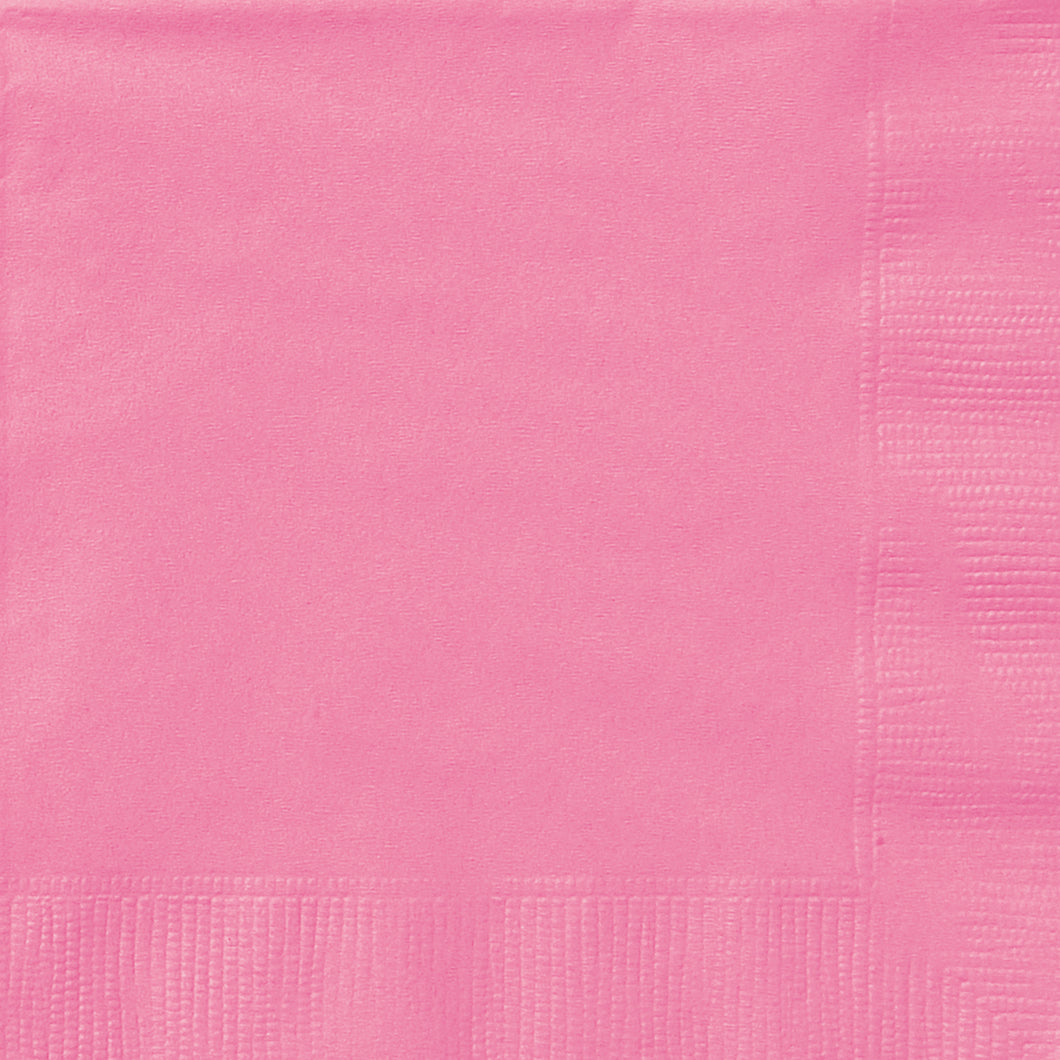 HOT PINK 20 BEVERAGE NAPKINS