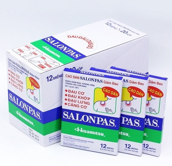 Salonpas 12/Patches - 6.5cmx4.2cm