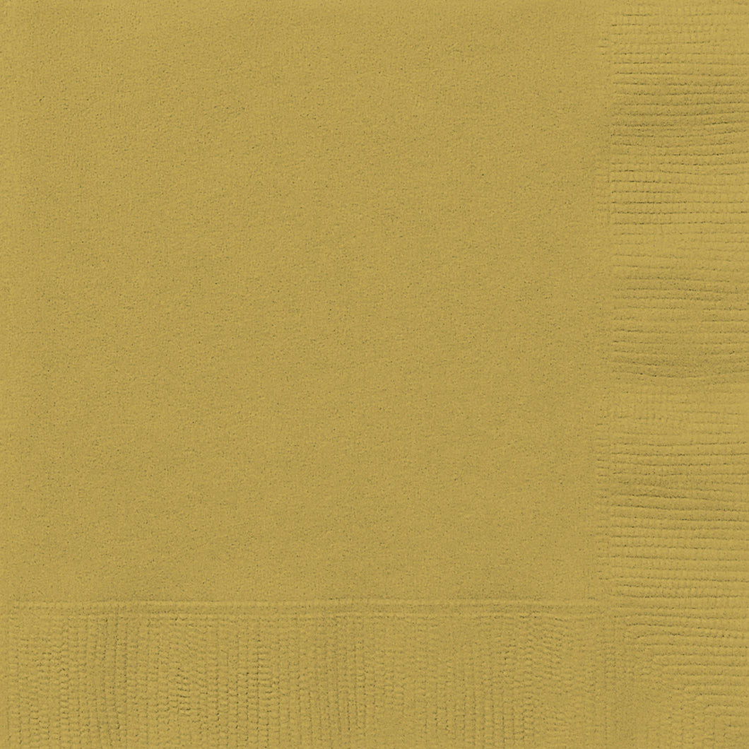GOLD 20 LUNCH NAPKINS Supplier: Meteor Party