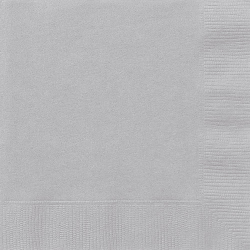SILVER 20 LUNCH NAPKINS Supplier: Meteor PartySILVER 20 LUNCH NAPKINS Supplier: Meteor Party