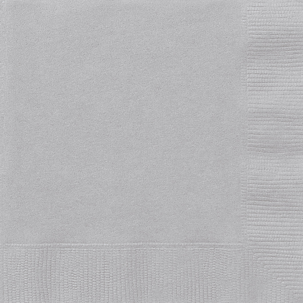 SILVER 20 LUNCH NAPKINS Supplier: Meteor PartySILVER 20 LUNCH NAPKINS Supplier: Meteor Party