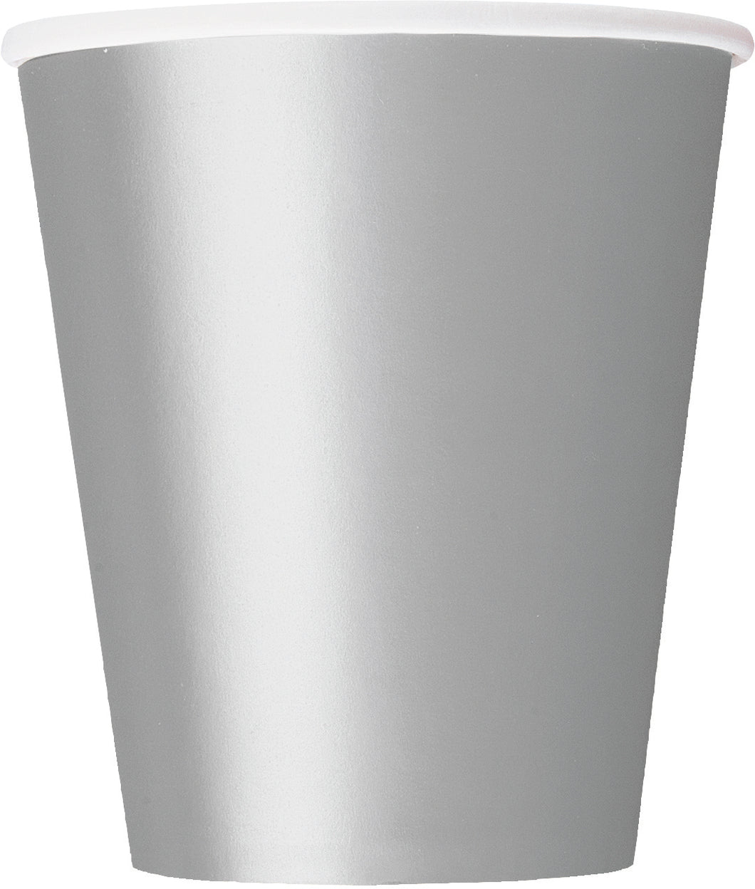 SILVER 8 x 9oz PAPER CUPS Supplier: Meteor Party