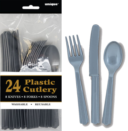 SILVER 24 ASSTD CUTLERY Supplier: Meteor Party